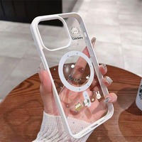 Coque de téléphone magnétique simple motif Teckel, étui de protection anti-chute mignon imprimé chiot pour iPhone 14 15 16 17 18 Pro Max