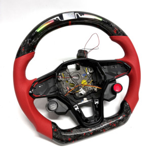 Volant en fibre de carbone forgée / Volkswagen pour Golf 8 MK8 Polo GTD MK7 MK6 R-Line CC - Product Image 2