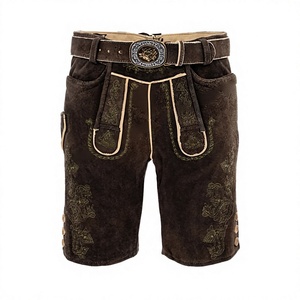 Pantalones Cortos Tradicionales Bávaros para Hombre, de Cuero Vacuno Genuino, Ajuste Regular, Color Personalizado, Alta Calidad, Estilo Onstyle - Product Image 1