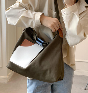 Nouveau sac fourre-tout en toile de haute qualité et résistant avec bandoulière réglable pour femmes, grand sac à bandoulière unique, sac bandoulière - Product Image 5