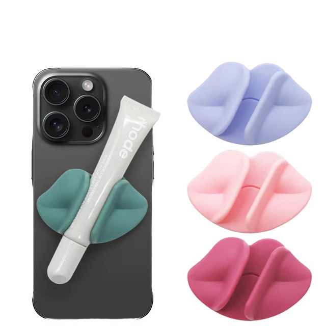 Leyi 2026 New Girls Phone Suction Support Custom Logo Design Holder Make up Use Mobile Phone Silicone Sucker for Travelling Use