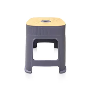 Factory supplier household furniture stacking pp portable plastic stool chair