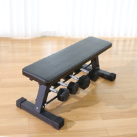 Banc d'haltères multifonctionnel Banc de musculation plat Banc de musculation Équipement d'exercice de fitness