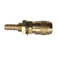 Adaptateur de gaz refroidi à l'eau en laiton bleu rouge de 8mm raccord rapide pour prise de torche de soudage TIG MIG MAG