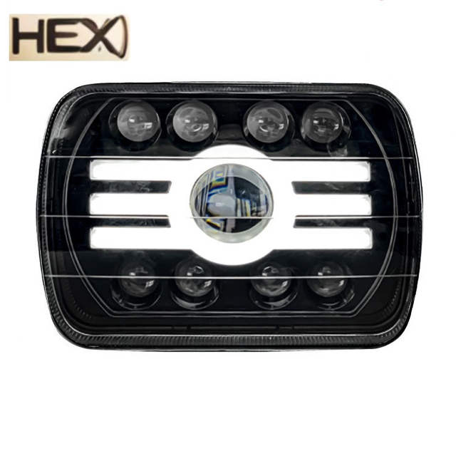 7 Inch High Power 80W Led Headlight Waterproof IP68 Front Light Trucks Auto Angel Ring Night Cars LED Headlight Lamp