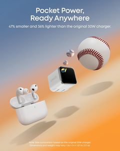 Anker Smart Display <strong>Charger</strong> Nano 45W GaN Fast Charging USB <strong>C</strong> <strong>Charger</strong> 180&deg; Foldable <strong>Plug</strong> Smart Recognition One USB-<strong>C</strong> Port - Product Image 4