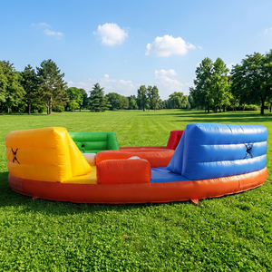 WINSUN - Obstáculo Inflable Comercial para Exteriores con Forma de Hipopótamo para Atrapar Pelotas - Product Image 1