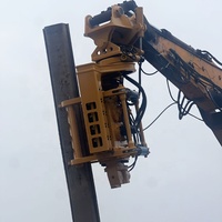 Vibro-marteau hydraulique à prise latérale KS70, piqueuse à grue latérale montée sur excavatrice, machine de piquage pour les constructions