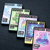 Impression personnalisée de cartes à collectionner holographiques, emballage de boosters TCG, service de conception de jeux de table fantastiques