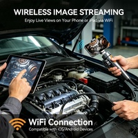 Nouveau portable 2 voies 360 °   Endoscope articulé pour téléphone, outils d'inspection automobile, mini caméra vidéo endoscopique Wifi USB pour Android/iOS