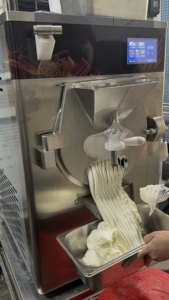 Machine à crème glacée professionnelle en acier inoxydable de haute qualité avec panneau intelligent pour la fabrication de glaces dures et de desserts crémeux - Product Image 3