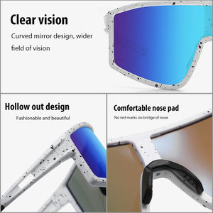 2025 à la mode transfrontalière Logo personnalisé hommes lunettes de soleil polarisées en plein air en gros lunettes de soleil de sport éblouissantes - Product Image 4
