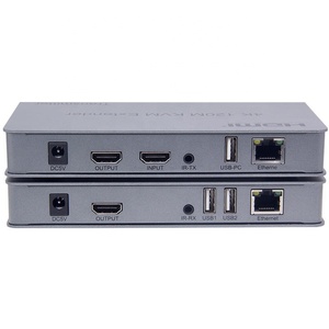 Mở rộng tín hiệu <span class=keywords><strong>120m</strong></span> 4K 1080p 3D <span class=keywords><strong>HDMI</strong></span> LAN KVM USB <span class=keywords><strong>Extender</strong></span> qua IP Ethernet CAT5e CAT6 với IR máy phát và máy thu - Product Image 1