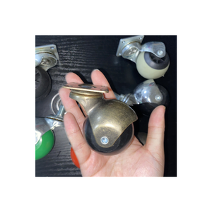 <span class=keywords><strong>Roulette</strong></span> à billes colorée PP, 40mm, 50mm, petite taille, pivotante, pour meubles, roulettes mobiles - Product Image 2