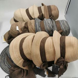 Straw Wide Brim Sun <b>Hat</b> with Bow Breathable Summer Beach <b>Hat</b> <b>for</b> Women - Product Image 4
