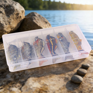 Ensemble <span class=keywords><strong>de</strong></span> leurres <span class=keywords><strong>de</strong></span> pêche multi-articulés 6 pièces/boîte avec boîte à accessoires, leurres durs pour la pêche à la perche, au brochet, à la truite, en eau douce et en eau salée - Product Image 6