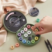 Kit de Costura Multifuncional para Viajes, Mini Kit de Costura de Lujo Ligero para el Hogar