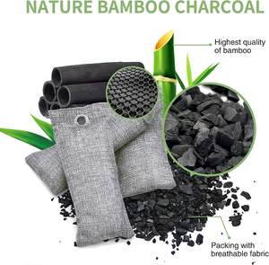Nouveau sac en charbon de bambou solide 2025, réutilisable, écologique, parfum lavande, purification de l'air, désodorisation pour la maison, le placard à chaussures, la voiture - Product Image 5