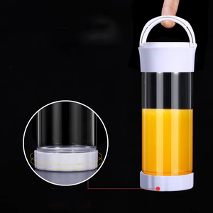 Mini Licuadora Portátil de 6 Cuchillas con Logotipo Personalizado, Licuadora de Frutas Personal sin BPA, Vaso de Vidrio de 380 ml, Cargador USB, Trituradora de Hielo para Coche, USB Re - Product Image 3