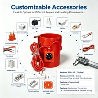 Chauffe-tambour robuste de 55 gallons pour la fusion de résine chimique, adhésif et silicone