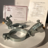 Collier de serrage pour tuyau en acier au carbone galvanisé UTT20 certifié UL FM CE, robuste, pour système de renforcement sismique et d'incendie
