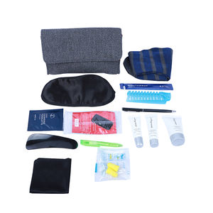 Kit de servicios para aerolíneas, bolsa de maquillaje cosmético de fieltro de gran capacidad para viajes, <span class=keywords><strong>neceser</strong></span> de <span class=keywords><strong>vuelo</strong></span> - Product Image 1