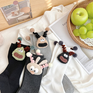 Calcetines <span class=keywords><strong>de</strong></span> media pantorrilla <span class=keywords><strong>de</strong></span> algodón informales con diseño <span class=keywords><strong>de</strong></span> dibujos animados 3D <span class=keywords><strong>de</strong></span> antena CE, novedad <span class=keywords><strong>de</strong></span> primavera 2026 al por mayor para mujer - Product Image 2