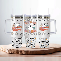 Autocollants imprimés UV pour gobelets de 40 oz, faciles à décoller, imperméables, lavables, transferts personnalisés en couleur pour verres à boisson