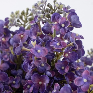 Nuevo Arreglo Floral Artificial de Flores de <span class=keywords><strong>Lila</strong></span> Realistas con Florero de Vidrio para Decoración de Mesa en Banquetes de Boda - Product Image 3