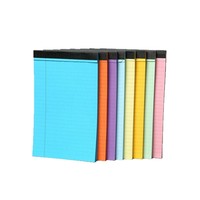 Bloc-notes légal rose personnalisé avec logo, 5x8 pouces, ligné, couverture souple, papier en vrac pour bureau