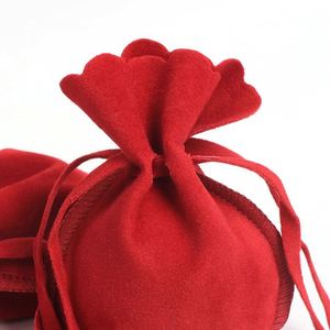 Sacs en velours de luxe Linna pour bijoux, pochettes à boucles d'oreilles en forme de gourde 7*9CM avec cordon de serrage - Product Image 5