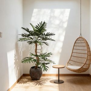 <span class=keywords><strong>ต้น</strong></span>ไม้ปลอมฟิโลเดนดรอนแบบกระถาง ดีไซน์พิเศษจากนิฟลอรัล ขนาด 220 ซม. คุณภาพพรีเมียม เหมาะสำหรับตกแต่งสำนักงาน โรงแรม โชว์รูม - Product Image 4