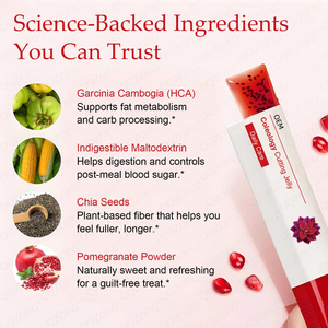 Bâtonnets de gelée amincissants OEM Coleology à la Garcinia Cambogia, aux graines de Chia et au collagène pour la gestion du poids – Vente directe usine - Product Image 4