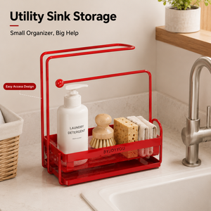 <span class=keywords><strong>Portasciugamani</strong></span> doppio in metallo da appoggio, non pieghevole, <span class=keywords><strong>per</strong></span> lavello da cucina, con scarico e portaoggetti, senza installazione - Product Image 2