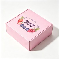 Boîte cadeau en carton pliable personnalisée avec logo pour gâteaux, biscuits, beignets, emballage alimentaire, boîte en carton de qualité alimentaire, résistante à la graisse