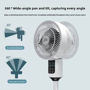 <span class=keywords><strong>Ventilateur</strong></span> de circulation d'air domestique Camel, <span class=keywords><strong>ventilateur</strong></span> de sol intelligent à commande vocale, <span class=keywords><strong>ventilateur</strong></span> de <span class=keywords><strong>bureau</strong></span> télécommandé oscillant à circulation d'air 3D - Product Image 4