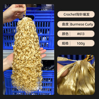 Extensions de Cheveux Humains Vierges Remy Blondes 613, Ondulées et Lisses, Tissage Brésilien