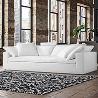 Luxus-Sofagarnitur Wohnzimmer Modernes Samt-Sofa Stoff-Cloud-Sofa Modernes Modulares Sofa