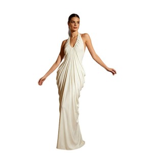 Superbe robe moulante mi-longue en velours pour femme, à épaules dénudées et fente latérale, idéale pour les soirées chics en boîte de nuit ou les dîners. - Product Image 5
