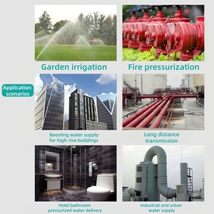 Pompe industrielle verticale Hobanm-TD 15 CV pour circulation d'eau froide et chaude, surpresseur 15 kW - Product Image 4