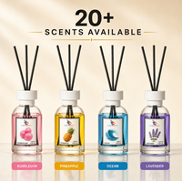 Diffuseur d'aromathérapie en verre sans flamme, sans BPA, sans alcool, à bâtonnets naturels, longue durée, pour chambre à coucher - Meilleures ventes
