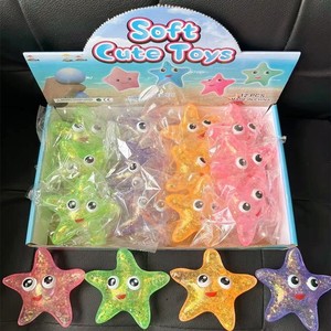 Jouets anti-stress en maltose en gros, jouets étoile de mer en cristal à rebond lent pour soulager le stress et l'ADHD, jouets de bureau pour les doigts - Product Image 2
