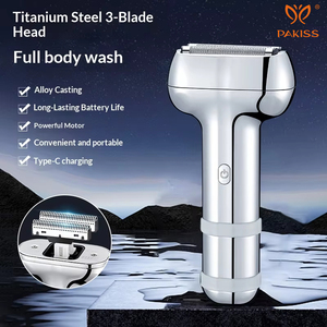 Afeitadora Eléctrica al por Mayor PAKISS - Maquinilla de Afeitar Recíproca de 3 Cuchillas con Cuchillas Autoafilables, Afeitadora Portátil de Viaje - OEM/ODM Disponible - Product Image 2