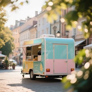 Camion de nourriture de type nouveau 2025 pour la vente de café de rue, la restauration de hamburgers, de frites, de glaces, de bus de restauration - Product Image 1