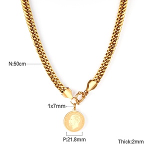 Collar Ason, Nuevo Modelo, Regalo de Navidad, Chapado en Oro de 18K, Collar Personalizado de Acero Inoxidable para Mujeres y Niñas - Product Image 6