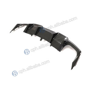 BENSNEES gros pare-chocs arrière en Fiber de carbone véritable avec découpes d'échappement diffuseur de becquet pour <span class=keywords><strong>Audi</strong></span> S4 B8.5 13-15 - Product Image 6