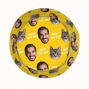 Chapeau Bob Personnalisé avec Photo et Visage Amusant, Motif Chat Dessiné à la Main, Bord Large, Respirant, pour Toutes Saisons et Usage Quotidien - Product Image 6