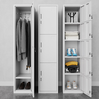 Casier professionnel en acier métallique, armoire de rangement verrouillable, casier d'école d'étudiant en gros