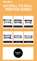 Printer Roll to Roll UV 1.8m Single Xp600/i3200U1 Mendukung Dual Head Xp600 Pilihan Solusi Cmyk Putih Varnish