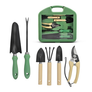 Juego de herramientas de jardín de 7 piezas con recubrimiento de hierro en polvo y estuche de transporte para plantar, desmalezar, podar y mantener bonsáis - Product Image 5